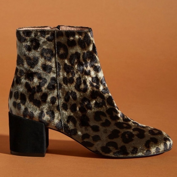 Anthropologie Shoes - NWT Anthropologie Printed Velvet Ankle Boots 8.5